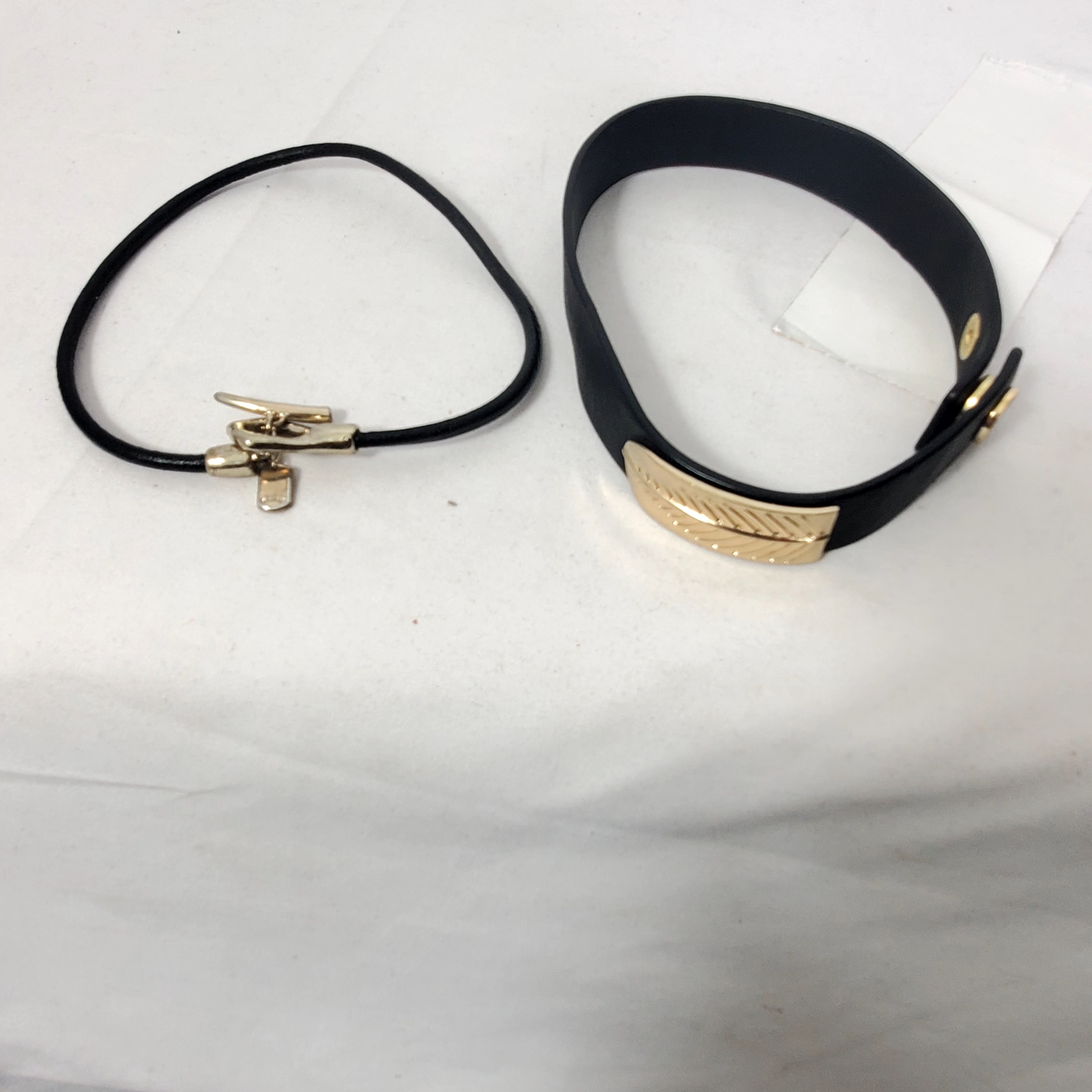 Armani Exchange Black Belt With Gold Leaf Accent 20$